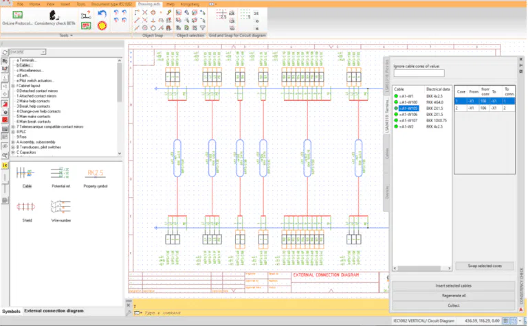 Automatiska yttre förbindningsscheman