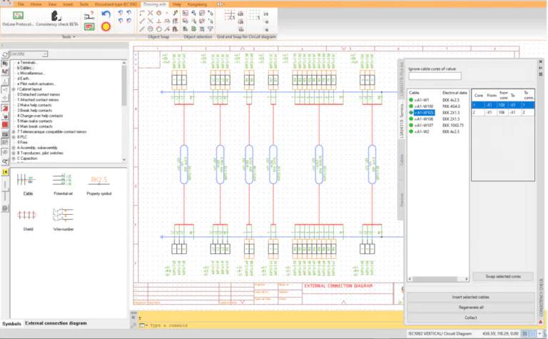 Yttreförbindningsschema